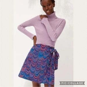 Anthropologie Porridge Iris Wrap Mini Skirt